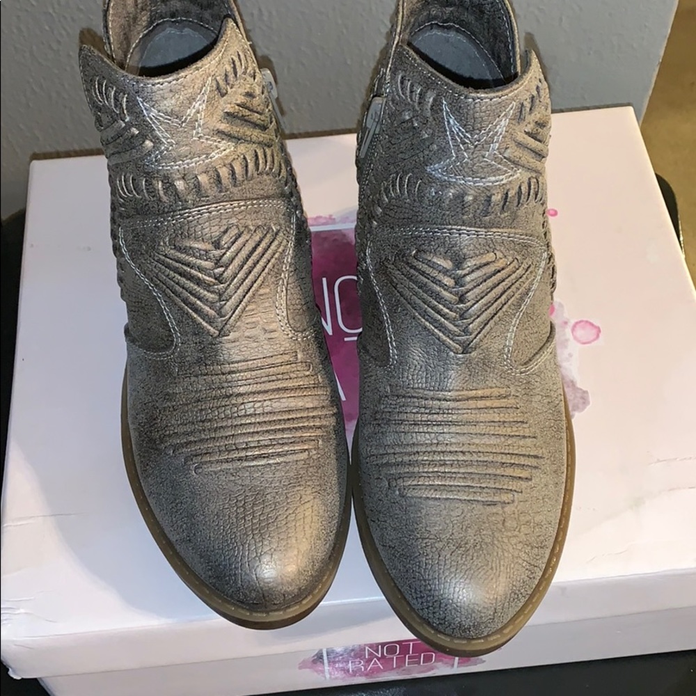 Grey-Ankle boots